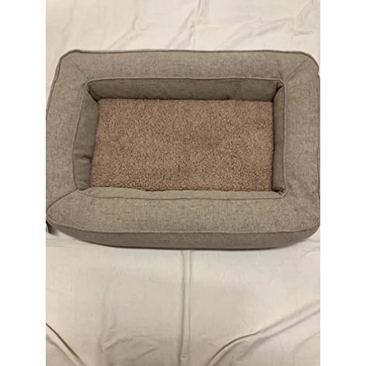 Petlando Lima Ortho Bett, Orthopädisches Hundebett + Katzenbett mit Wendekissen und waschbarem Bezug, grau – Bild 1