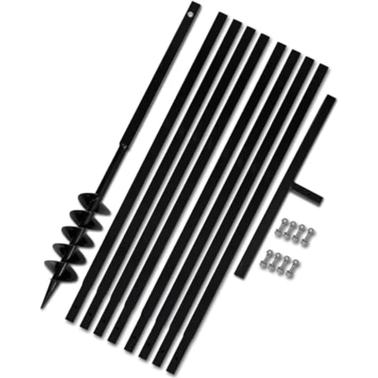 Erdbohrer mit Griff 100 mm Verlängerungsrohr 9 m – Bild 2