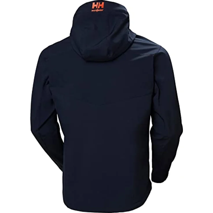 "Helly Hansen Softshelljacke CHELSEA EVO HOODED SOFTSHELL, Arbeitsjacke mit 4-Wege-Stretch, blau" – Bild 2