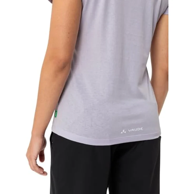 Vaude Cyclist T-Shirt V, Damen Arbeitsshirt aus 70% Baumwolle, violett, Regular Fit, schnell trocknend – Bild 5