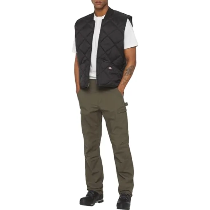 Dickies DIAMOND QUILTED VEST, Arbeitsjacke aus 100% Polyamid für kühle Tage, strapazierfähig und leicht