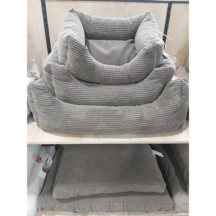 Flamingo Velutto-Körbchen Braun – 80 x 67 cm, Luxuriöser Komfort für mittelgroße Hunde – Bild 4