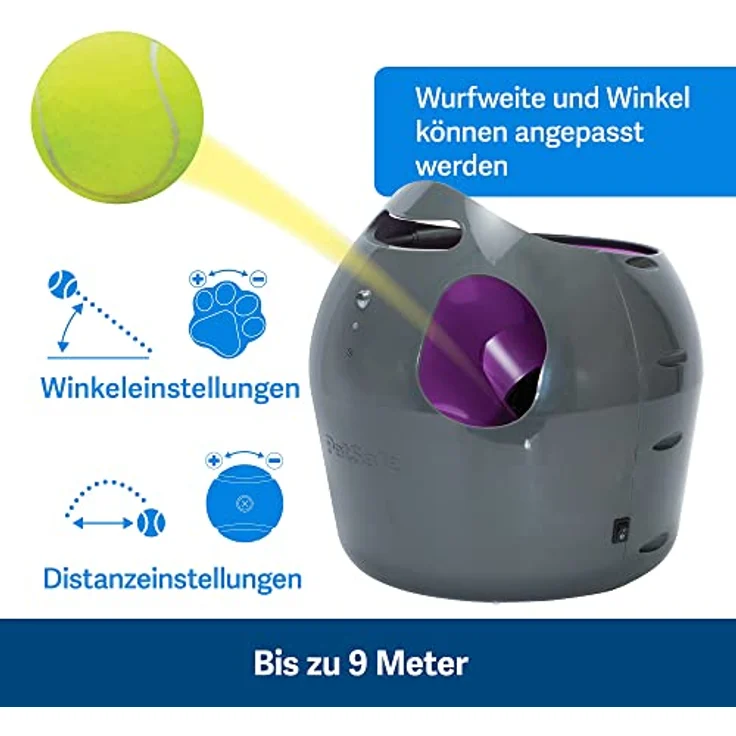 PetSafe Automatisches Hundespielzeug, interaktiver Tennisballwerfer für Hunde, wasserdicht, 1 Stück (1er Pack) – Bild 2