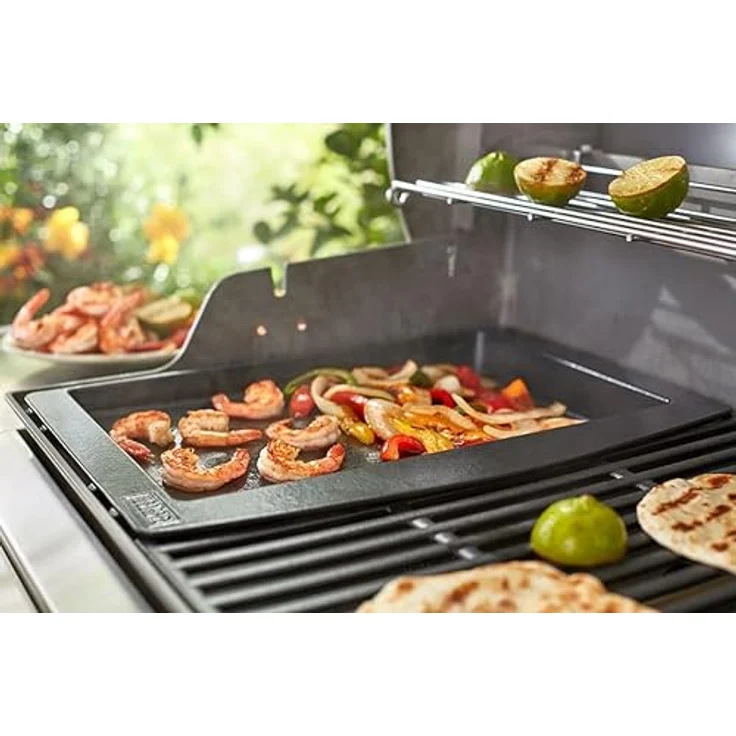 Weber Grillplatten für Genesis II 400-600 Serie, schwarz, 54,9 x 40,8 x 3 cm, 7650 – Bild 5