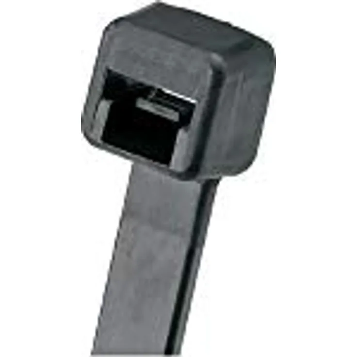 Panduit PLT3S-C0 Pan-Ty Verriegelungsbinder, Standard, 29,2 cm Länge, wetterbeständiges Nylon 6.6, Schwarz, 100 Stück
