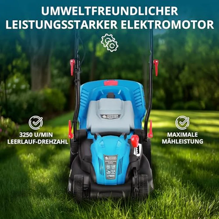 Könner & Söhnen Elektro-Rasenmäher KS 42LM, 1.800 W, Schnittbreite 42 cm, 3-in-1-Funktion, höhenverstellbar – Bild 4