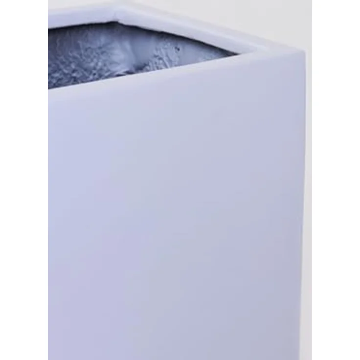VIVANNO Pflanzkübel Fiberglas ELEMENTO auf Rollen, weiß matt, 88x30x75 cm, ideal als Raumteiler und Sichtschutz – Bild 3