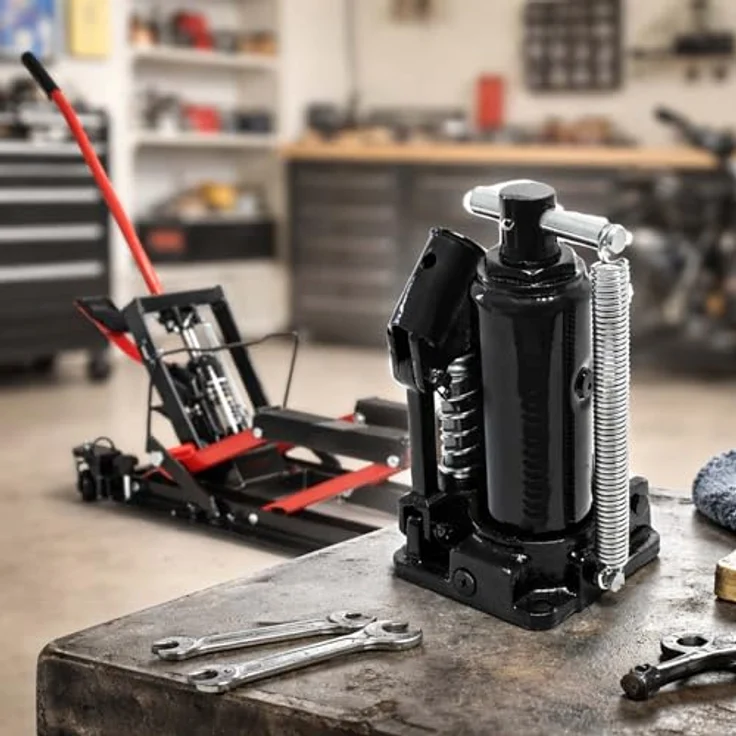 Wiltec Hydraulikzylinder für Motorradheber, Ersatzteil für Hydraulik Montagebock und Montageständer, passend für ATV (Art. 50799) – Bild 8