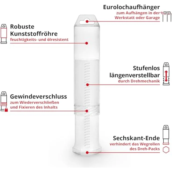 Einhell Original 7-tlg. SDS Plus Hammerbohrer-Set, 160 mm, aus 40Cr Werkzeugstahl mit vierschneidiger Hartmetallplatte und Zentrierspitze – Bild 3