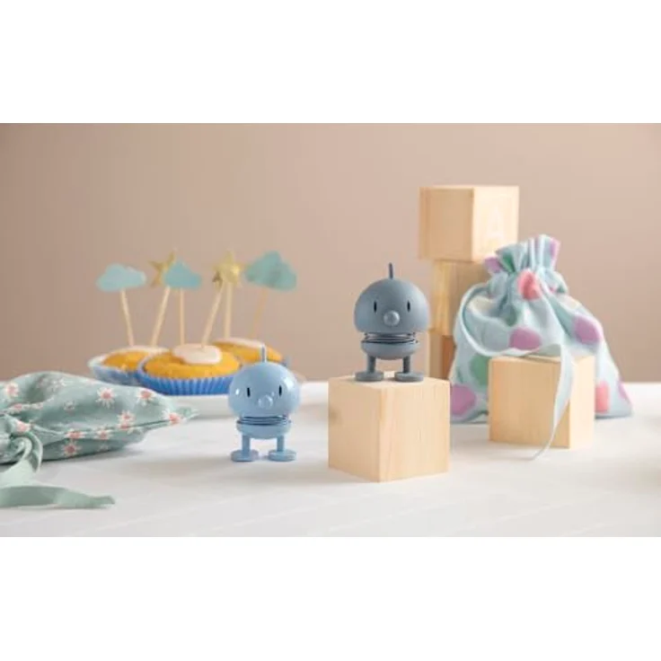 Hoptimist Small Bumble, Wackelfigur, Wackel Figur, Dekoidee, Dekoration, Kunststoff, Sky, H 7 cm, 26081 – Bild 6