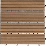 HOME DELUXE WPC Holzfliesen - Alle Varianten Teak, 6 qm