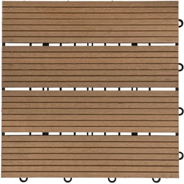 HOME DELUXE WPC Holzfliesen - Alle Varianten Teak, 6 qm – Bild 1