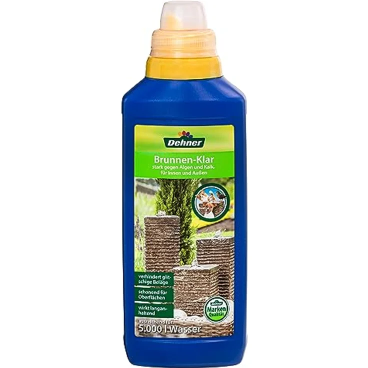 Dehner Brunnen-Klar, Mittel gegen Algen und Kalk, 500 ml, für Granit-Brunnen geeignet – Bild 1