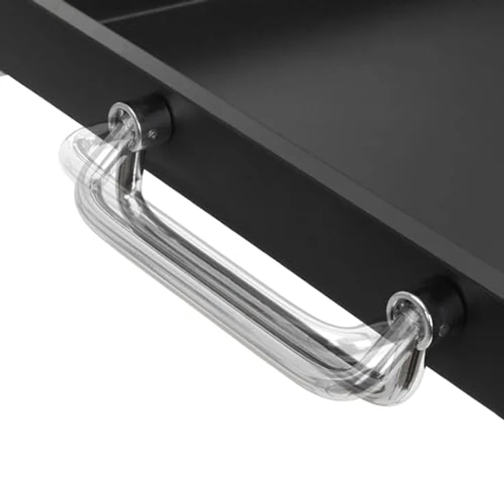 BBQ-Toro Edelstahl Kohlegrill mit Spießaufsatz, 11 Spieße und Motor, mobil einsetzbar, höhenverstellbare Kohlewanne – Bild 5