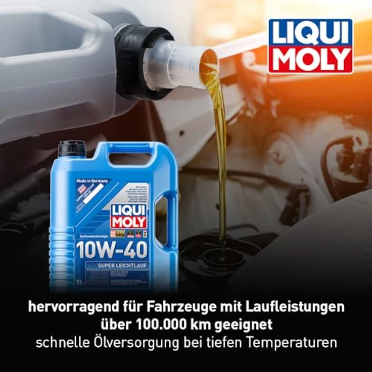 LIQUI MOLY 1301 Motoröl Super Leichtlauf 10W-40 Motorenöl Motor Öl 5 Liter – Bild 3