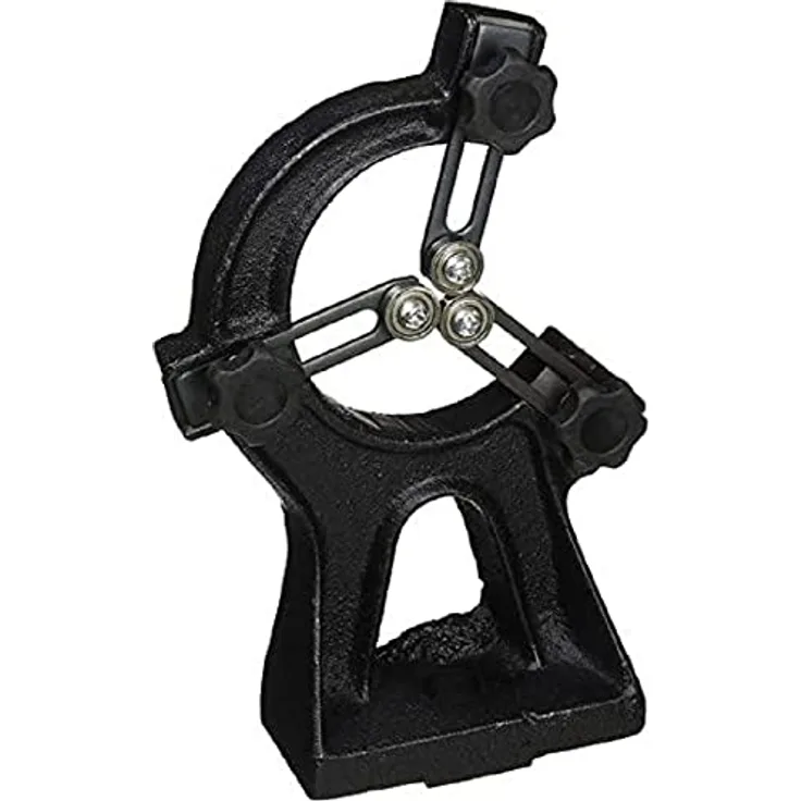 Holzstar Feststehende Lünette, Dreh- & Drechselbank-Zubehör für Werkstücke mit Durchmesser 3 mm - 57 mm, Spitzenhöhe 185 mm