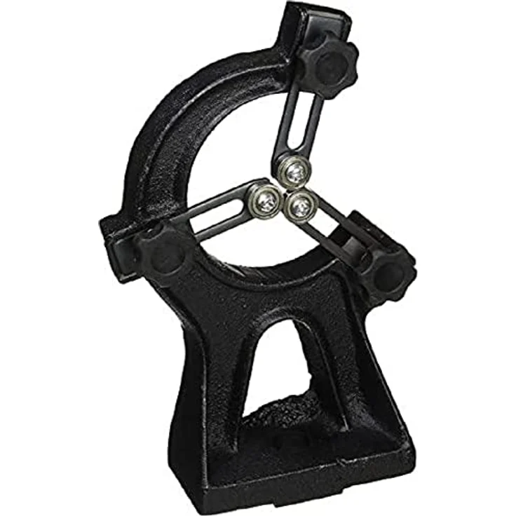 Holzstar Feststehende Lünette, Dreh- & Drechselbank-Zubehör für Werkstücke mit Durchmesser 3 mm - 57 mm, Spitzenhöhe 185 mm – Bild 1