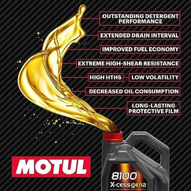 Motul Motoröl 8100 X-Cess Gen2 5W40 Motor Oil Motorenöl Schmieröl 5L 109776 – Bild 2