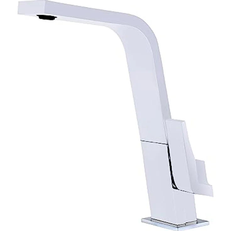 Teka Küchenarmatur IC 915 W, Einhand-Küchenarmatur mit schwenkbarem Auslauf, weiß – Bild 1