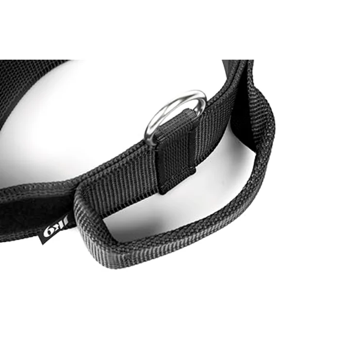 Julius-K9 Hunde-Halsband mit Griff, schwarz/grau, extra starke Sicherheitsschnalle, leicht zu reinigen, mit Klettfläche für Etiketten – Bild 4