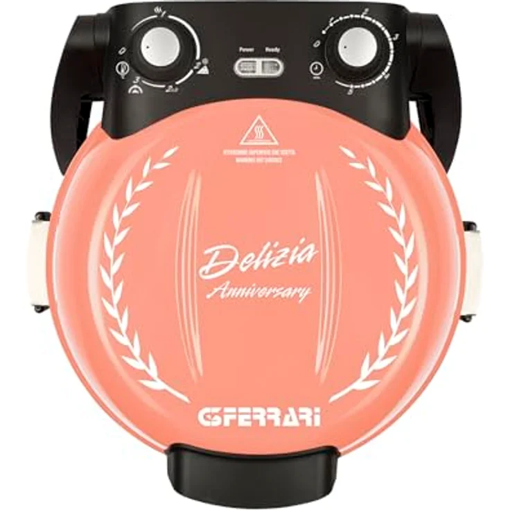 G3Ferrari Delizia G1017715 Pizzaofen, Special Edition in Coral Passion, bis 400°C, mit feuerfestem Wende-Pizzastein und Pizzacutter – Bild 3