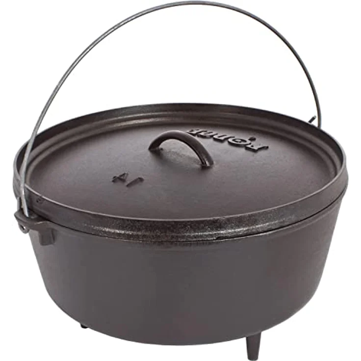 Lodge 25,4 cm/4,7 Liter/5 Quart Hänge Gusseisen Outdoor/Camp Tief Dutch Oven – Bild 2