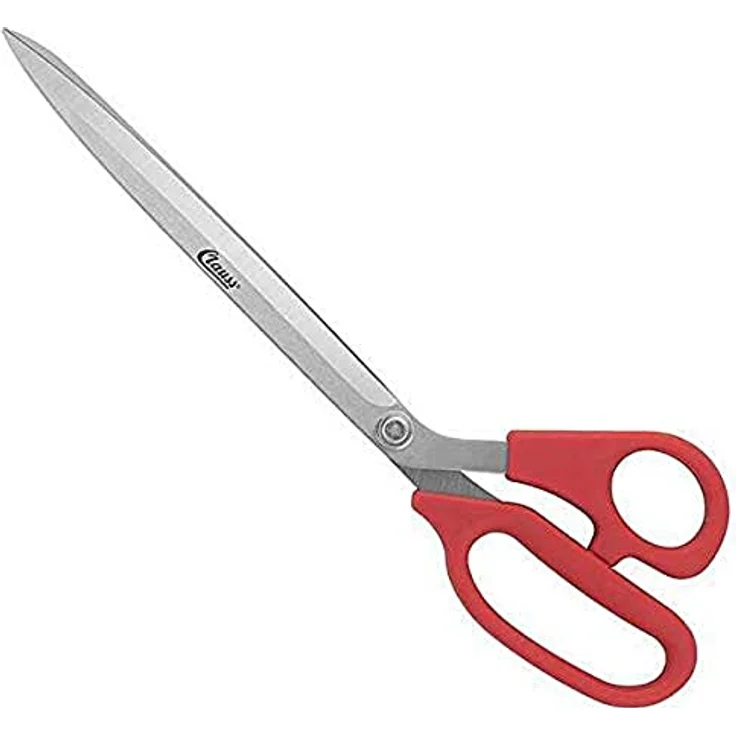 Clauss Tapezierschere, Länge: 293 mm, rot – Bild 2