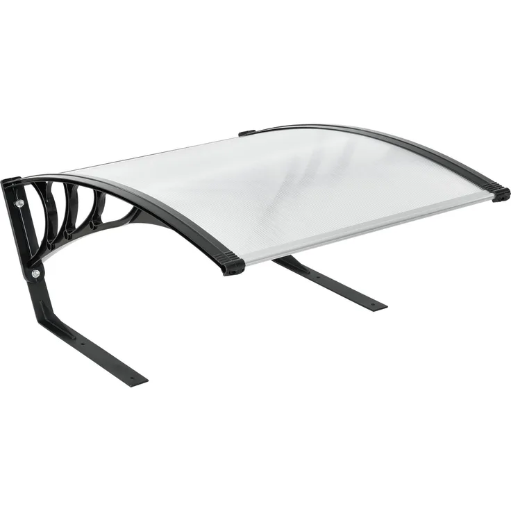 casa.pro Mähroboter-Garage, BxTxH: 103x78x45.5 cm, »Monza« Überdachung Rasenroboter 78x103x46cm Schwarz/Transparent, Schutz vor Witterung, stabiler Stand, Markenware aus dem Hause casa.