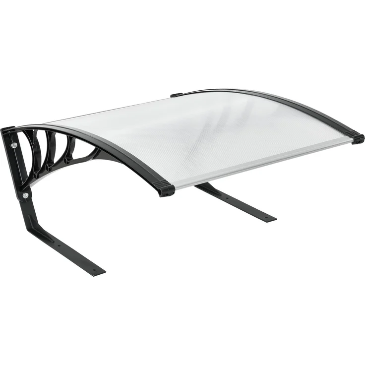 casa.pro Mähroboter-Garage, BxTxH: 103x78x45.5 cm, »Monza« Überdachung Rasenroboter 78x103x46cm Schwarz/Transparent, Schutz vor Witterung, stabiler Stand, Markenware aus dem Hause casa. – Bild 1