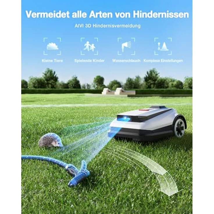 Ecovacs Mähroboter GOAT A1600 mit vollautomatischer Kartierung, White One Size – Bild 6