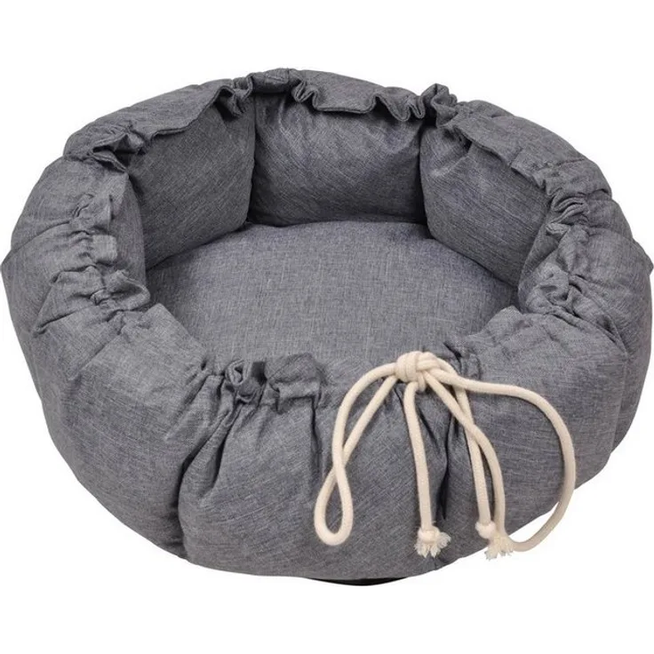 dynamic24 Hundematte, Polyester, Haustier Katzen Nest Haus Bett Iglu Katzenhöhle Hunde Kissen Hundekorb Hundebett grau - Preisvergleich