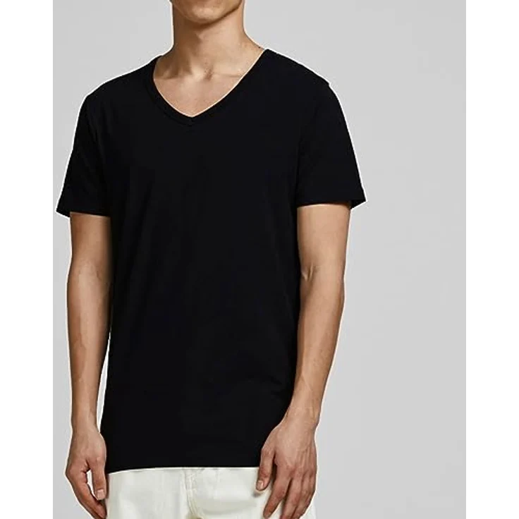 Jack & Jones Herren T-Shirt 2er-Pack, Rundhalsausschnitt, angenehm aus Baumwolle, Schwarz, XXL – Bild 2