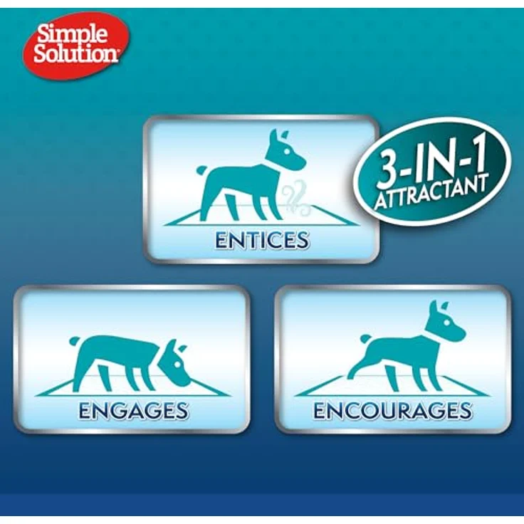 Simple Solution Absorbierende Premium Hunde- und Welpentrainingspads, 6-lagig mit 58,4 x 61 cm, Packung mit 56 Stück, Nässeindikator und InstaShield Technology – Bild 5