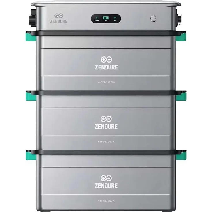 ZENDURE SuperCharged SolarFlow 2400 AC, 3 AB3000X Speicher 2880 Wh, IP65, ZEN+ OS, modulares Batteriespeichersystem