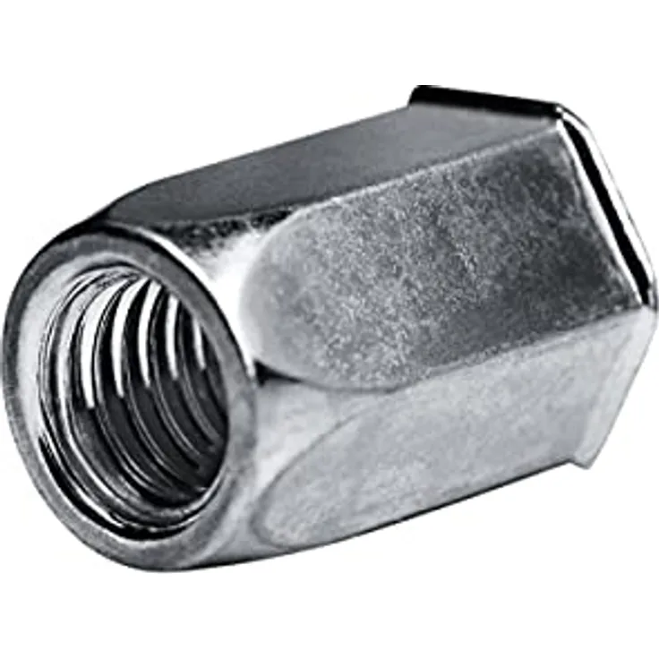 GOEBEL® - 250 x Blindnietmuttern Nietmuttern M5 Stahl verzinkt (Ø x L) 7,0 x 14,0 mm Blindmuttern kleiner Senkkopf Sechskantschaft Schaftende offen - Einziehmutter, Einnietmuttern - GO-NUT