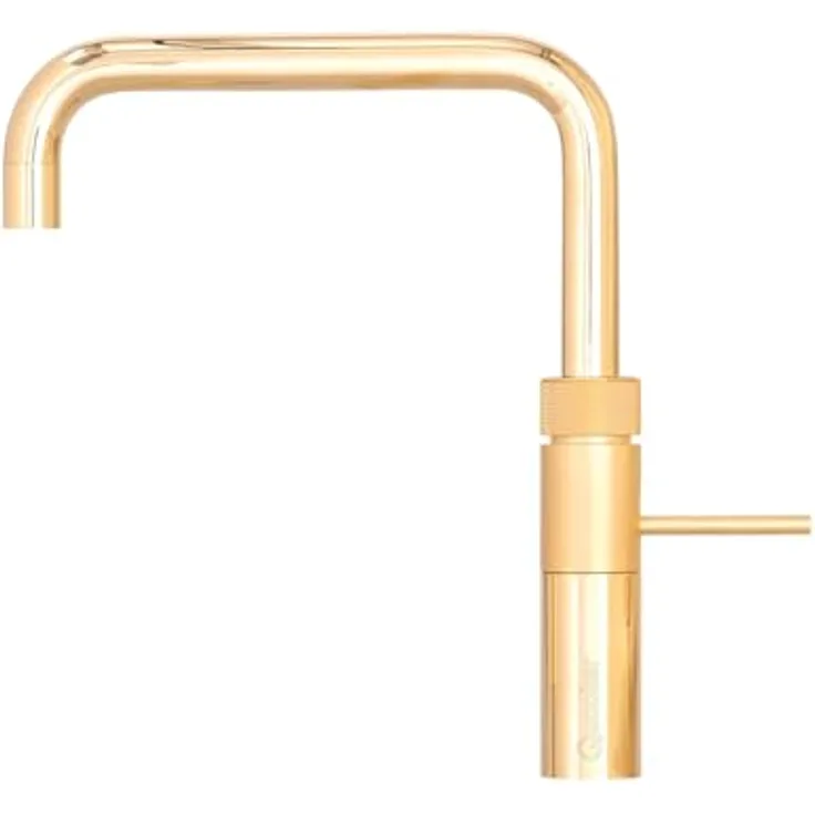 QUOOKER Fusion Square Küchenarmatur mit PRO3 Reservoir, gold, 3 Liter kochendes Wasser, inkl. 7 Jahre Garantie