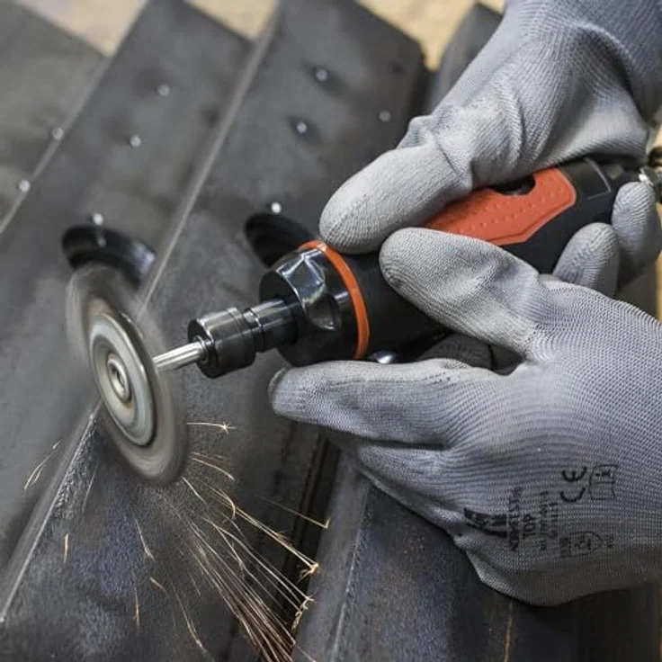 Vigor V5672 Druckluft-Stabschleifer mit 22.000 U/min, 350 Watt, leicht, 6.3 bar Druck – Bild 2