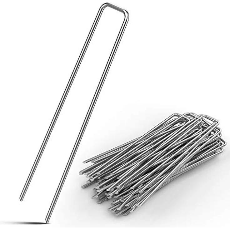Erdnagel Ø 2,7mm Stahl verzinkt Erdanker Bodenanker 200er Set – Bild 2
