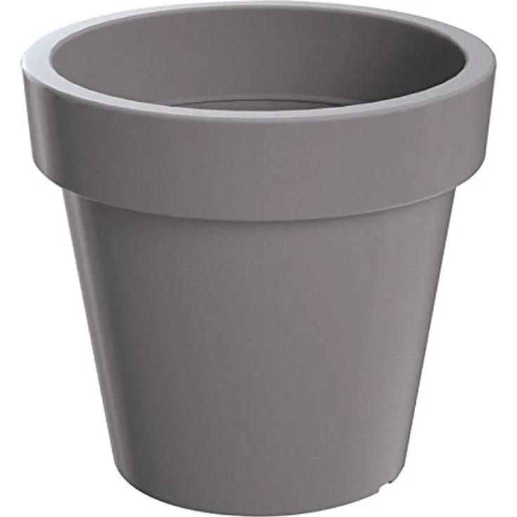 Prosperplast dlof400 Dachträgersystem 39 x 36,1 cm "lofly" Blumentopf aus Kunststoff, Stein grau