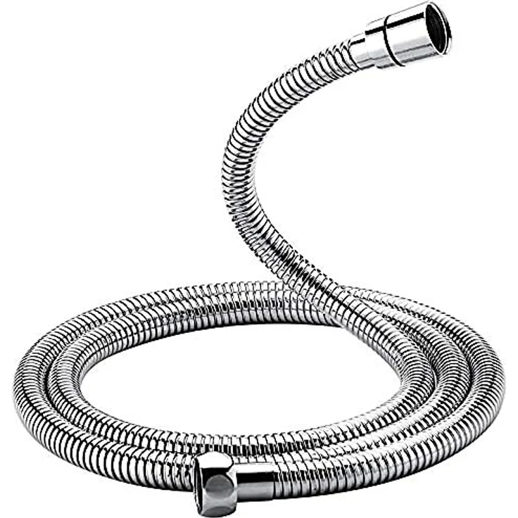 GRIFEMA G851-18 Verdrehschutz Brauseschlauch, 1.8 M, Universal Duschschlauch, Edelstahl, Silber [Exklusiv bei Amazon] – Bild 1