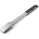 Broil King 64112 Imperial SS Grillzange, Edelstahl mit flacher und geriffelter Klinge, Silber/Schwarz