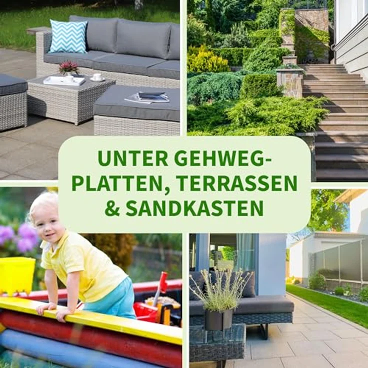 TTL GARDEN Unkrautvlies 50g/m² 10m², schwarzes Gartenvlies gegen Unkraut, reißfest, UV-stabil, atmungsaktiv, inkl. 20 Erdanker 120mm – Bild 5