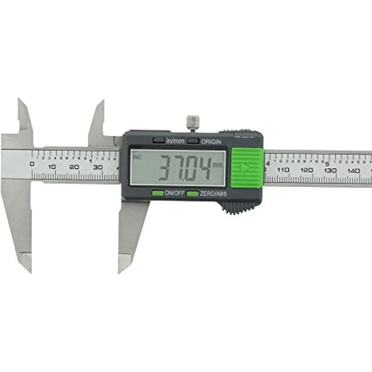 BURG-WÄCHTER Digitaler Messschieber PRECISE PS 7215 mit ZERO - ABS-Funktion für die Einstellung eines relativen Nullpunktes, Angabe in inch & mm umstellbar, aus Aluminium, Messbereich: 0 bis 150 mm, inkl. 1,5 Volt Kopfzelle, in Kunststoffbox, Maße: (B)2 – Bild 5