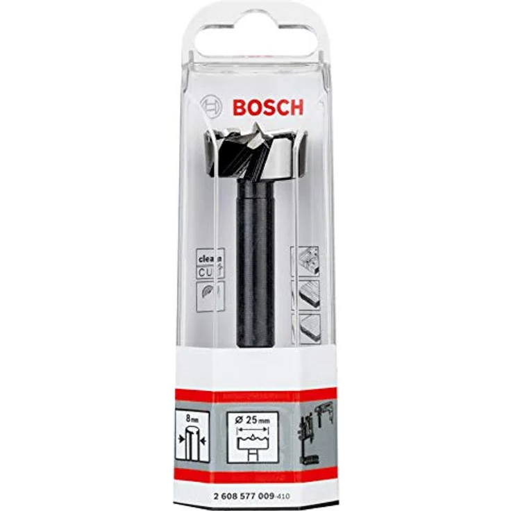 Bosch Forstnerbohrer 25 mm, Präzisionsbohrer für Hart- und Weichholz, Gesamtlänge 90 mm – Bild 2