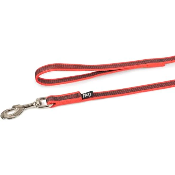 IDC Color & Gray gumierte Leine, 20 mm x 10 m mit Schlaufe, Rot-Grau – Bild 4