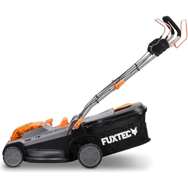 FUXTEC FX-E2RM43PRO Akku-Rasenmäher 40V (2x20V) mit 2x5Ah Akku & Ladegerät, Radantrieb, 43 cm Schnittbreite, 3-in-1 Mulchfunktion – Bild 9