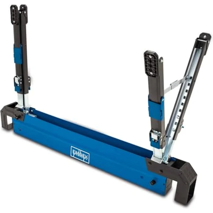 Scheppach Sägebock MWB600 Sägehilfe Säge Gestell Holzschneidebock | 2 Stück Set | 589kg Traglast | 61,8 - 82cm Arbeitshöhe | rutschfeste Füße & einstellbare Beine – Bild 6