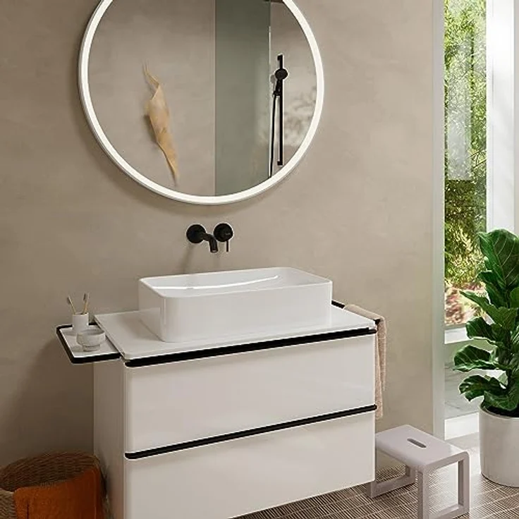 hansgrohe Tecturis S Einhebel-Waschtischarmatur Unterputz für Wandmontage, Ausladung 165 mm, Keramikmischsystem, temperaturbegrenzbar, geeignet für Durchlauferhitzer, 73350 – Bild 2