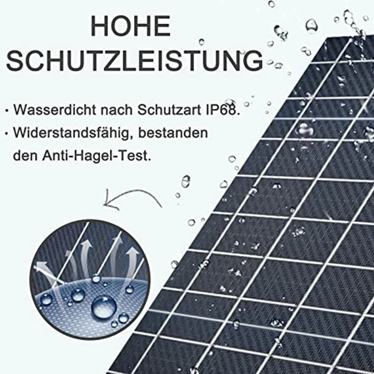 enjoy solar Helios 200W Faltbares Solarpanel, Monokristallin, 12V, hohe Schutzleistung für Unterwegs – Bild 3