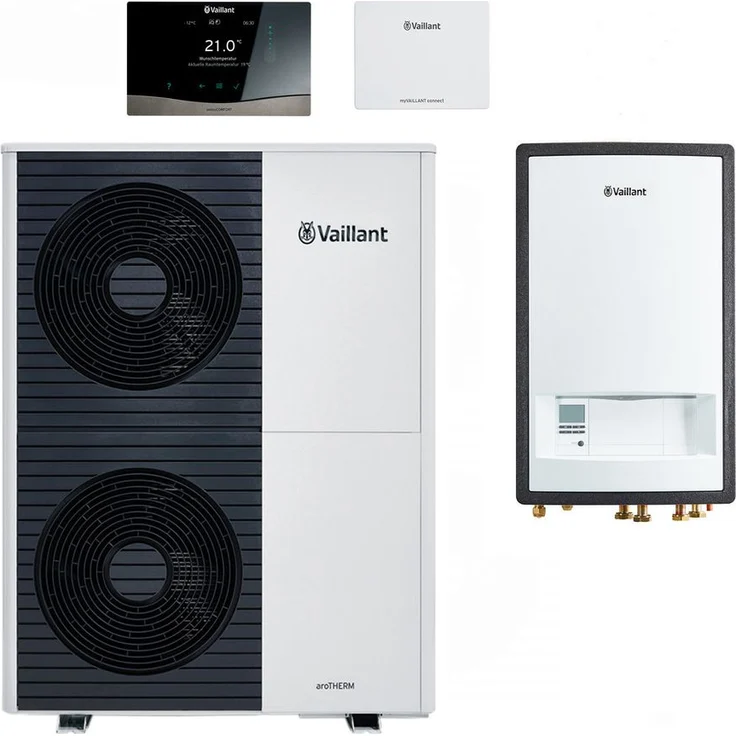 Vaillant aroTHERM plus Wärmepumpen-Paket 4.3110 VWL 125/6 A S2 VWZ MEH 97/6, 8,5 kW Leistung bei A7/W35